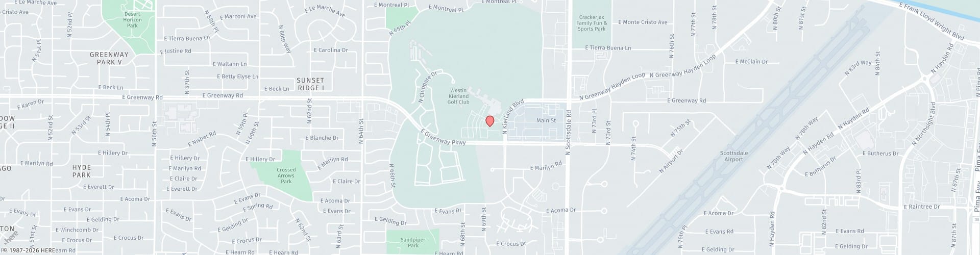 Location Map: Industrious Building Scottsdale, AZ 85254